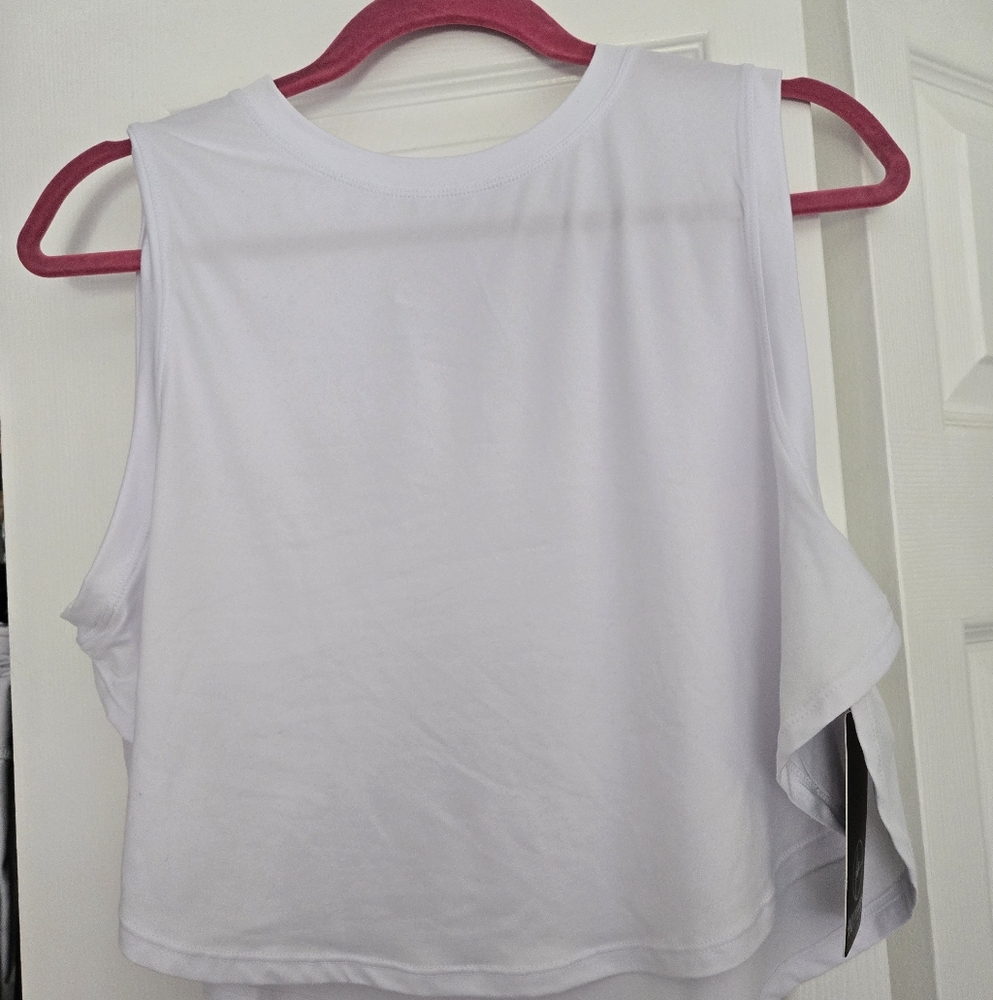90 Degree By Reflex Black and White Tank Tops - Picture 2 of 4